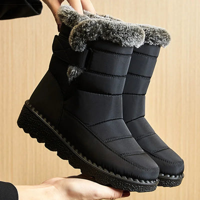 Waterproof Winter Boots with Fur Lining