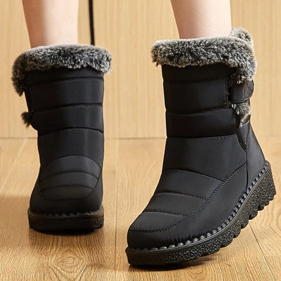 Waterproof Winter Boots with Fur Lining