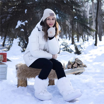 Fluffy Fur Winter Snow Boots