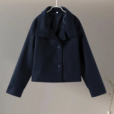 Winter Wool Cape Collar Coat