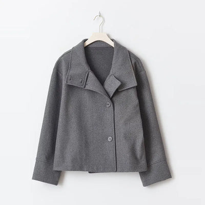 Winter Wool Cape Collar Coat
