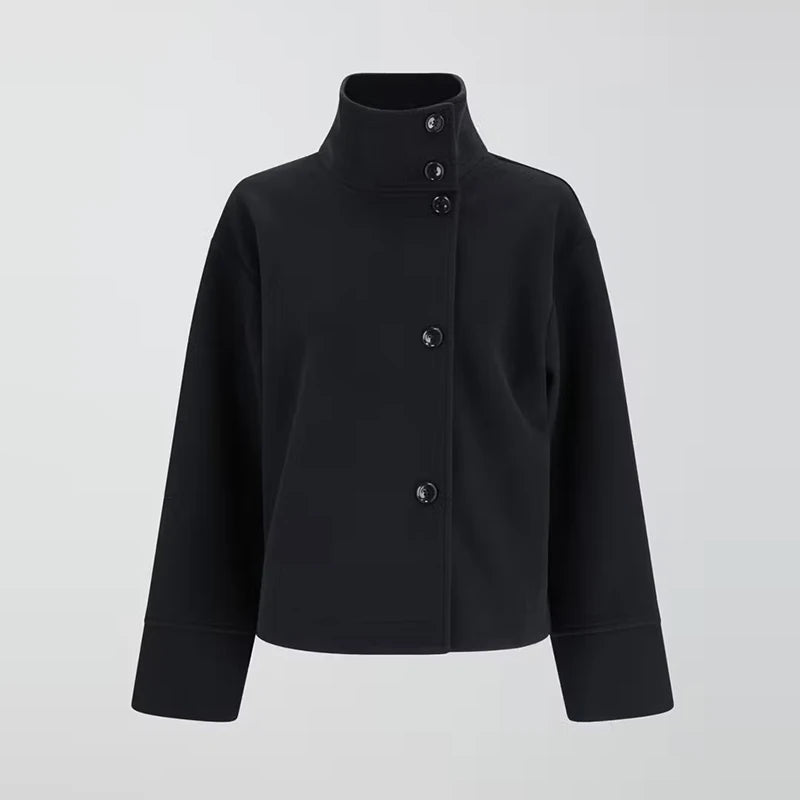 Winter Wool Cape Collar Coat