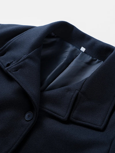 Winter Wool Cape Collar Coat
