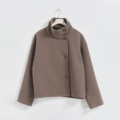 Winter Wool Cape Collar Coat