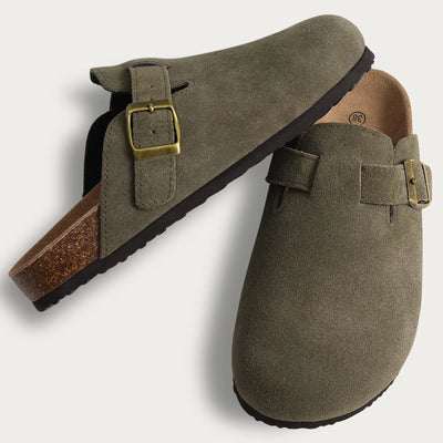 Suede Mules