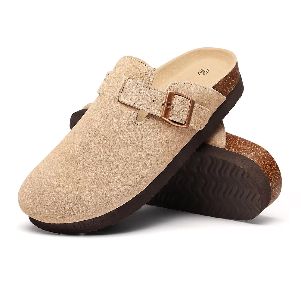 Suede Mules