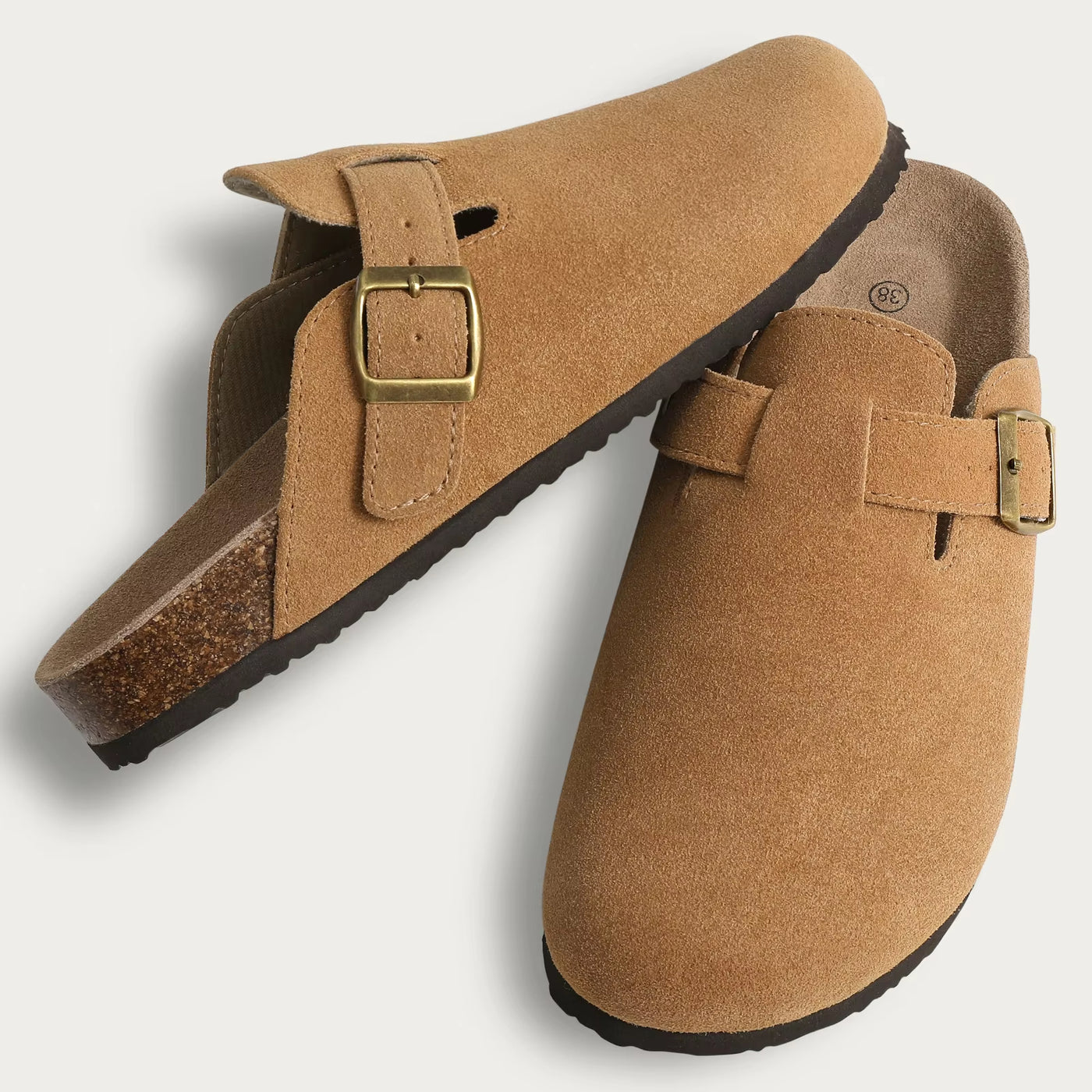 Suede Mules